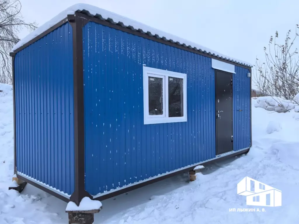 Цветная строительная бытовка 6×2,4 м с выбором цвета RAL